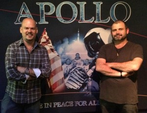 Stopping by Apollo 13 to pose with Kevin Honeycutt at the Kansas Cosmosphere & Space Center in "Hutch," Kansas